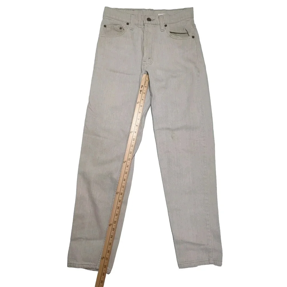 Levis 550 Jeans Mens 29x30 (Actual‎ 27x29) Grey Tan 90's Vintage USA
